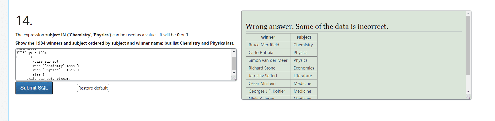 将指定字段值的数据排在最前面-方法 2