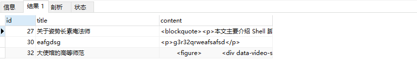 错误的 SQL